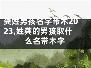 龚姓男孩名字带木2023,姓龚的男孩取什么名带木字