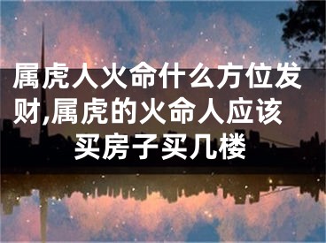 属虎人火命什么方位发财,属虎的火命人应该买房子买几楼