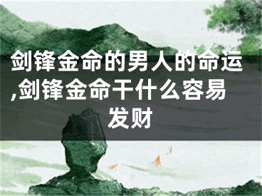 剑锋金命的男人的命运,剑锋金命干什么容易发财