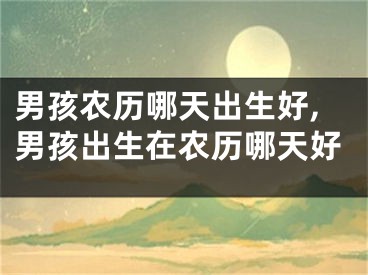男孩农历哪天出生好,男孩出生在农历哪天好