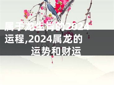 属于龙生肖的2024运程,2024属龙的运势和财运