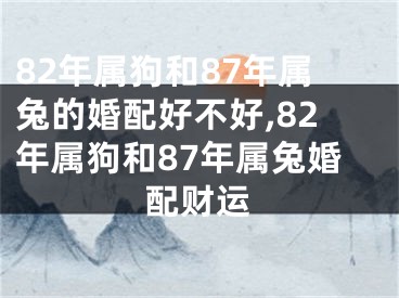 82年属狗和87年属兔的婚配好不好,82年属狗和87年属兔婚配财运
