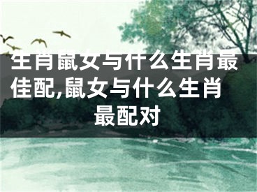 生肖鼠女与什么生肖最佳配,鼠女与什么生肖最配对