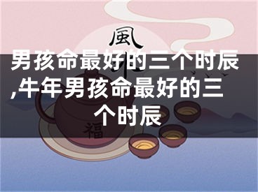 男孩命最好的三个时辰,牛年男孩命最好的三个时辰