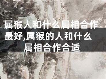 属猴人和什么属相合作最好,属猴的人和什么属相合作合适