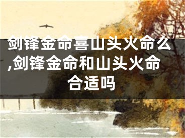 剑锋金命喜山头火命么,剑锋金命和山头火命合适吗