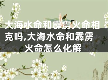 大海水命和霹雳火命相克吗,大海水命和霹雳火命怎么化解