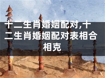 十二生肖婚姻配对,十二生肖婚姻配对表相合相克