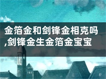 金箔金和剑锋金相克吗,剑锋金生金箔金宝宝
