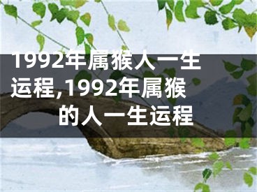 1992年属猴人一生运程,1992年属猴的人一生运程