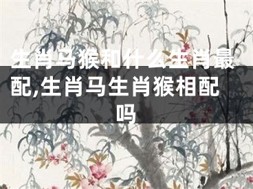 生肖马猴和什么生肖最配,生肖马生肖猴相配吗