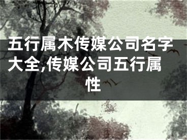 五行属木传媒公司名字大全,传媒公司五行属性