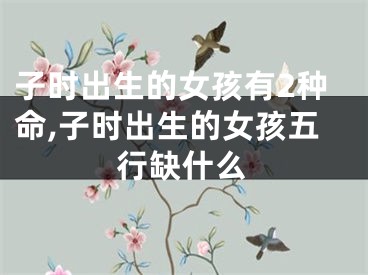 子时出生的女孩有2种命,子时出生的女孩五行缺什么