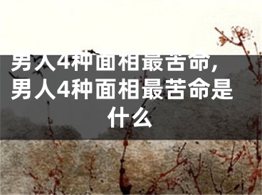 男人4种面相最苦命,男人4种面相最苦命是什么