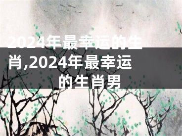 2024年最幸运的生肖,2024年最幸运的生肖男