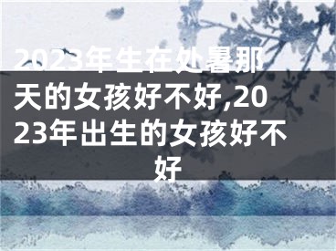 2023年生在处暑那天的女孩好不好,2023年出生的女孩好不好