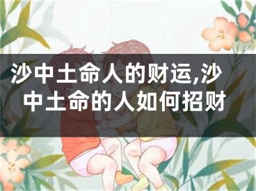 沙中土命人的财运,沙中土命的人如何招财