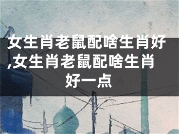 女生肖老鼠配啥生肖好,女生肖老鼠配啥生肖好一点