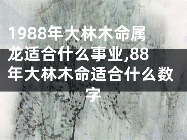 1988年大林木命属龙适合什么事业,88年大林木命适合什么数字