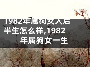 1982年属狗女人后半生怎么样,1982年属狗女一生