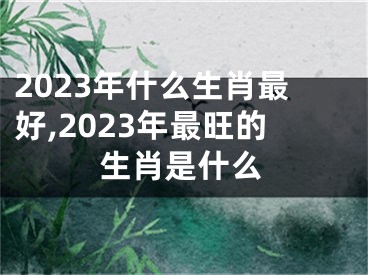 2023年什么生肖最好,2023年最旺的生肖是什么