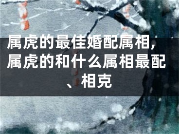 属虎的最佳婚配属相,属虎的和什么属相最配、相克