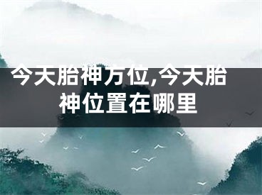 今天胎神方位,今天胎神位置在哪里