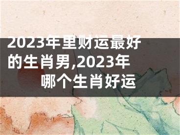 2023年里财运最好的生肖男,2023年哪个生肖好运