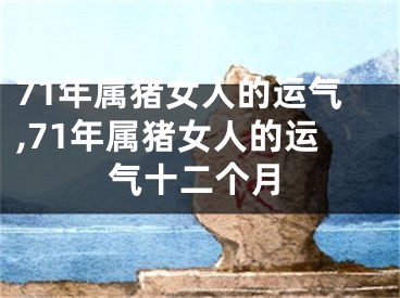 71年属猪女人的运气,71年属猪女人的运气十二个月