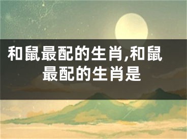 和鼠最配的生肖,和鼠最配的生肖是
