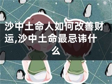 沙中土命人如何改善财运,沙中土命最忌讳什么