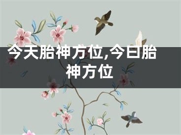 今天胎神方位,今曰胎神方位