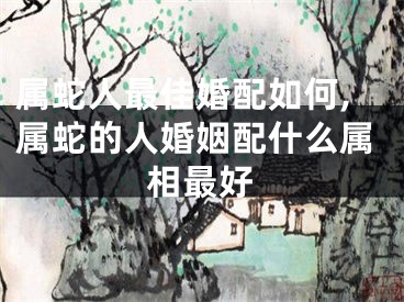 属蛇人最佳婚配如何,属蛇的人婚姻配什么属相最好