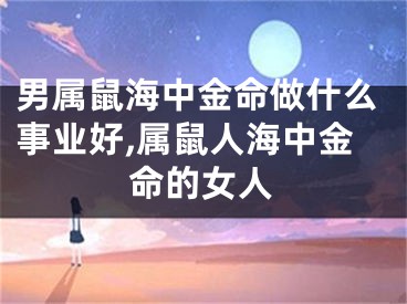 男属鼠海中金命做什么事业好,属鼠人海中金命的女人