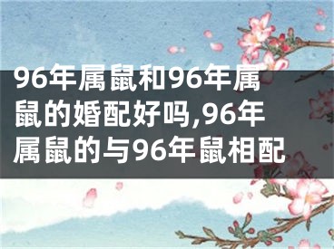 96年属鼠和96年属鼠的婚配好吗,96年属鼠的与96年鼠相配