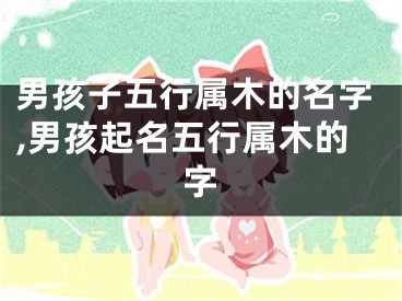 男孩子五行属木的名字,男孩起名五行属木的字