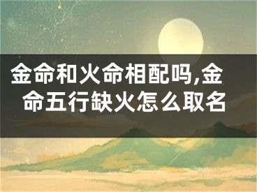 金命和火命相配吗,金命五行缺火怎么取名