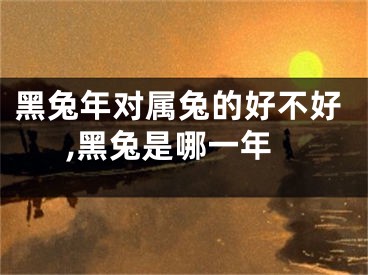 黑兔年对属兔的好不好,黑兔是哪一年