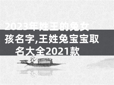 2023年姓王的兔女孩名字,王姓兔宝宝取名大全2021款