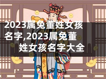 2023属兔董姓女孩名字,2023属兔董姓女孩名字大全