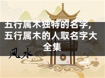 五行属木独特的名字,五行属木的人取名字大全集