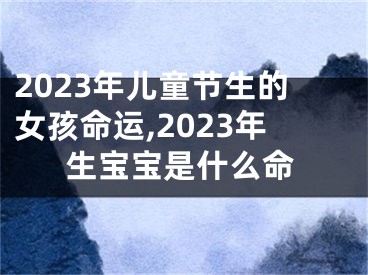 2023年儿童节生的女孩命运,2023年生宝宝是什么命