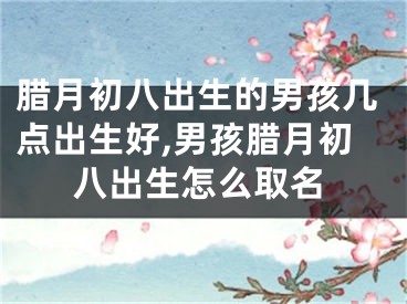 腊月初八出生的男孩几点出生好,男孩腊月初八出生怎么取名