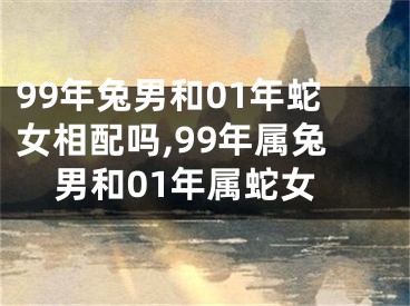 99年兔男和01年蛇女相配吗,99年属兔男和01年属蛇女
