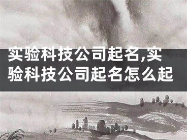 实验科技公司起名,实验科技公司起名怎么起