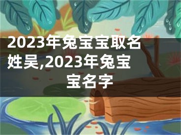 2023年兔宝宝取名姓吴,2023年兔宝宝名字