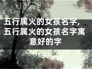 五行属火的女孩名字,五行属火的女孩名字寓意好的字