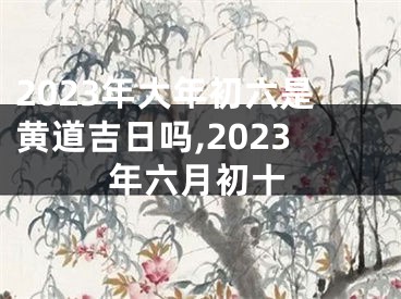 2023年大年初六是黄道吉日吗,2023年六月初十