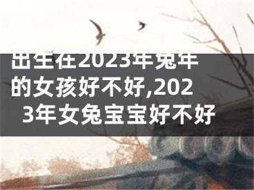 出生在2023年兔年的女孩好不好,2023年女兔宝宝好不好