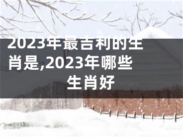2023年最吉利的生肖是,2023年哪些生肖好